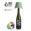 TOP 2.0 - olivazöld tölthető lámpa palackba 11 cm