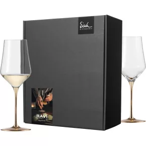   Eisch RAVI GOLD 2 db fehérboros pohár díszdobozban  3,8dl 237 mm