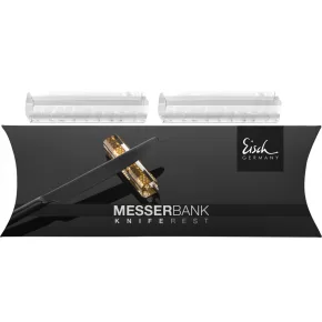   Eisch Messerbänkchen késtámasz, 2 db díszdobozban,víztiszta, 1,5x0,7 cm