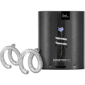   Eisch NAPKIN RINGS 2 db szalvétagyűrű 10 Carat díszhengerben 38 mm