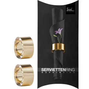   Eisch NAPKIN RINGS 2 db szalvétagyűrű arany díszdobozban 24 mm