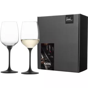   Eisch KAYA BLACK 2 db fehérboros pohár díszdobozban  4,2dl 219 mm