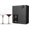 Eisch KAYA 2 db vörösboros pohár díszdobozban  4,9dl 239 mm