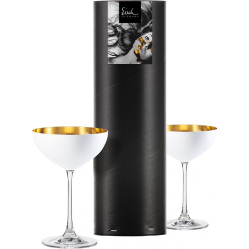 Eisch COSMO PURE WHITE 2 db desszert tál díszhengerben 2,5dl 170 mm