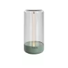 PULSE - olivazöld tölthető asztali lámpa 14,5 cm