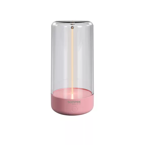 PULSE - pink tölthető asztali lámpa 14,5 cm