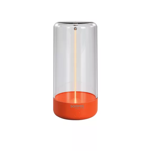 PULSE - neon narancs tölthető asztali lámpa 14,5 cm