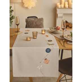 Sander Troy Loft asztali futó 50 x 150 cm bézs