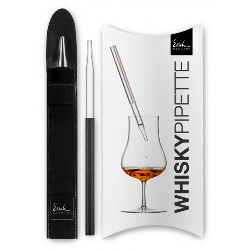 Eisch GENTLEMAN Whisky-Rum Pipetta fekete díszdobozban