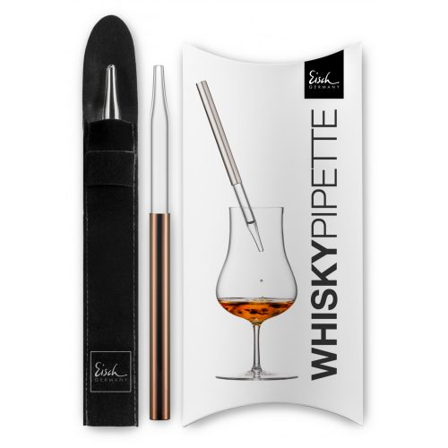 Eisch GENTLEMAN Whisky-Rum Pipetta réz díszdobozban
