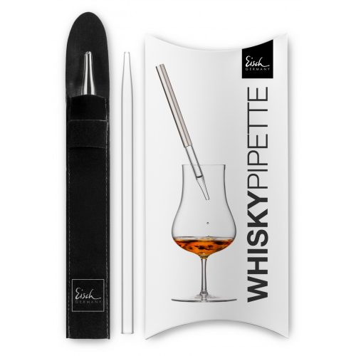 Eisch GENTLEMAN Whisky-Rum Pipetta clear díszdobozban