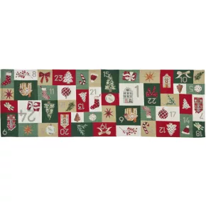 Sander Xmas Calendar asztali futó 32x96 cm színes