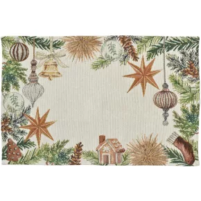 Sander Xmas Decor gobelin tányéralátét 32x48 cm színes