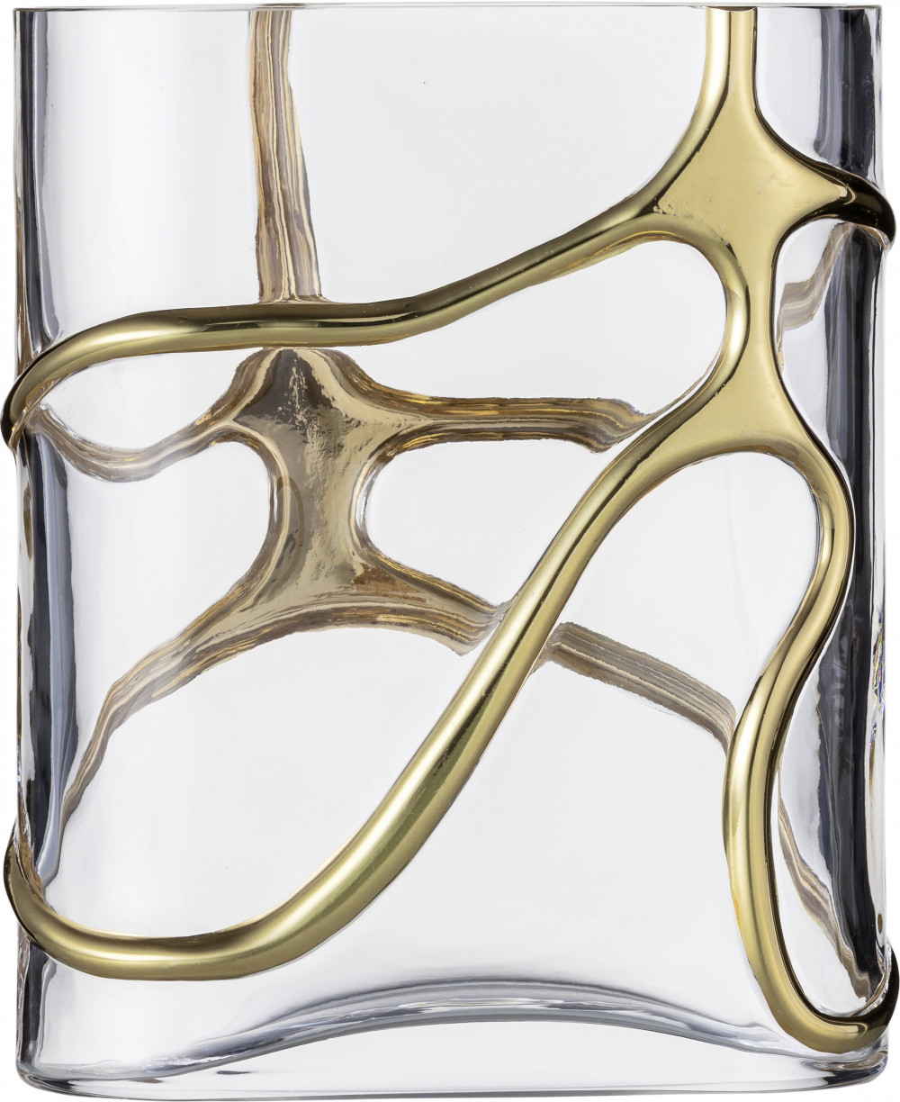Eisch Stargate váza, arany, 22,3 cm